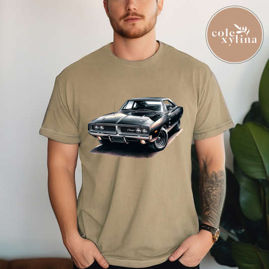 BLACK MUSCLE CAR - DTF TRANSFER