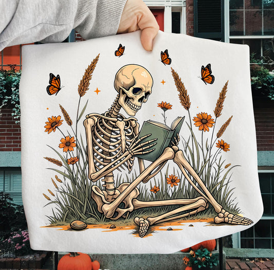 SKELETON BOOKISH - DTF TRANSFER