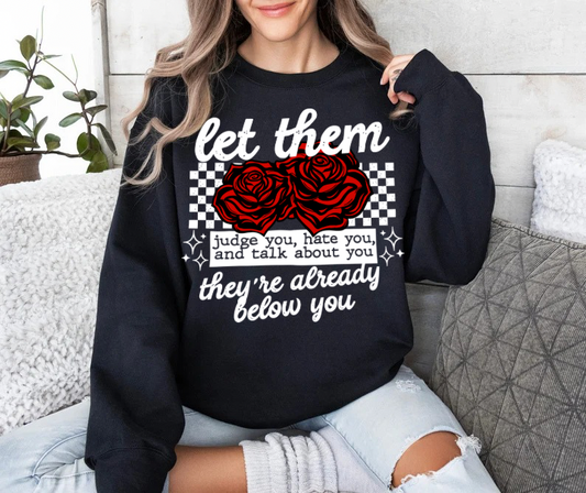 LET THEM RED ROSES - DTF TRANSFER