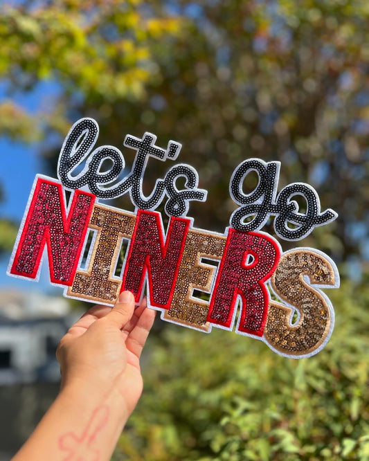 LET’S GO NINERS - CHENILLE PATCH