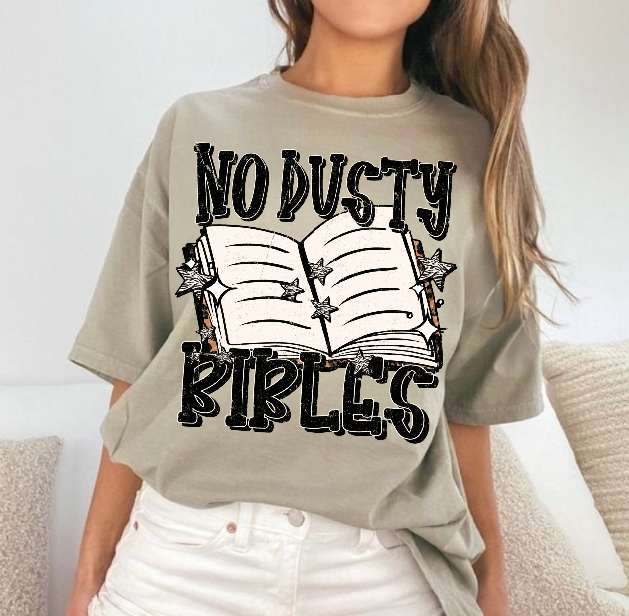 GRUNGE NO DUSTY BIBLES - DTF TRANSFER