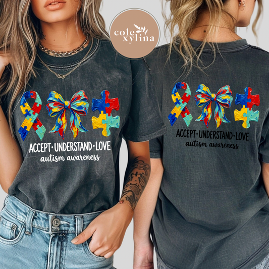 PAINTED ACCEPT UNDERSTAND LOVE (2 COLOR OPTIONS) - DTF TRANSFER