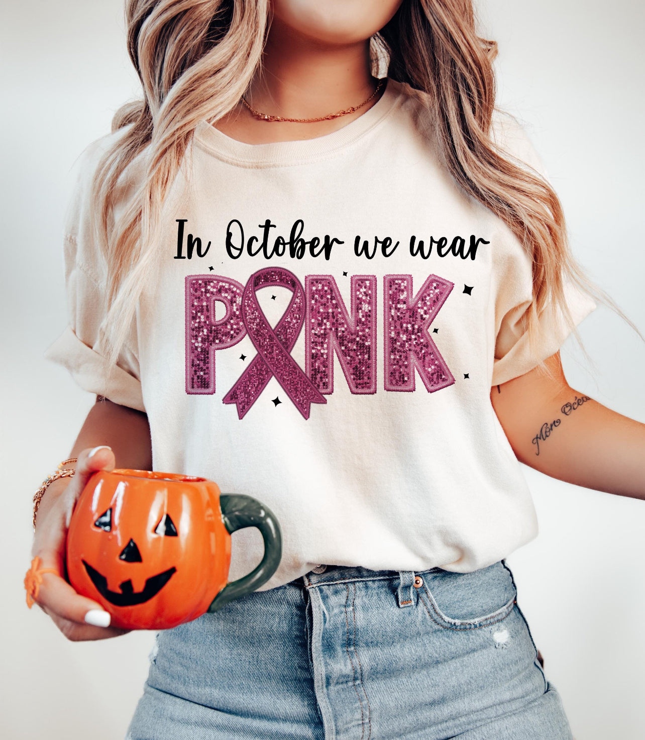 FAUX EMBROIDERY PINK - DTF TRANSFER