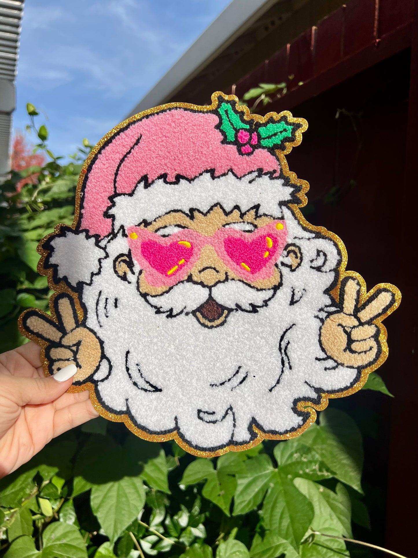 SANTA DUECES - CHENILLE PATCH