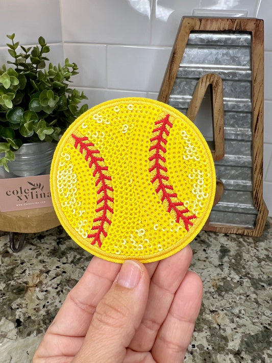 SOFTBALL - MINI SEQUIN PATCH