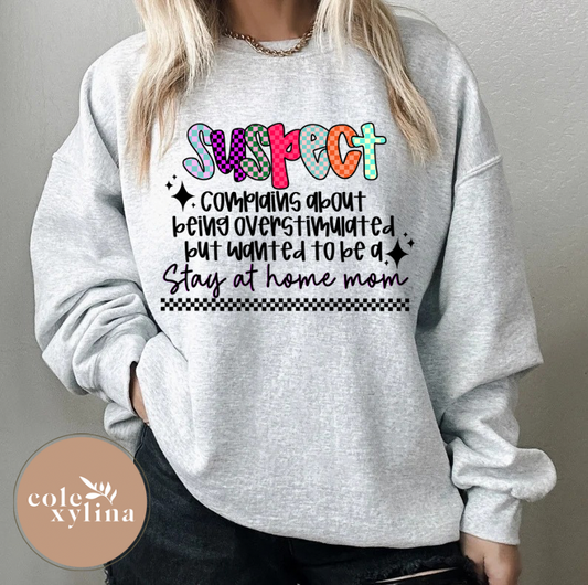 SUSPECT WANTED TO BE A STAY AT HOME MOM - SWEATER