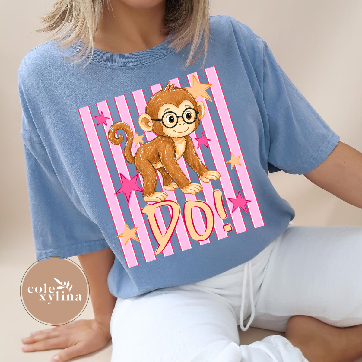 MONKEY SEE MONKEY DO (2 PIECES SOLD SEPARATELY) - DTF TRANSFER