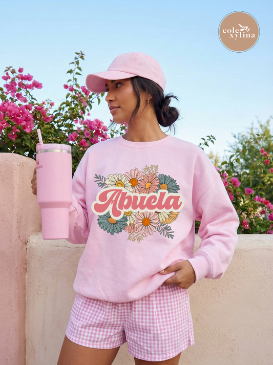 BOHO FLORAL ABUELA (2 OPTIONS) - DTF TRANSFER