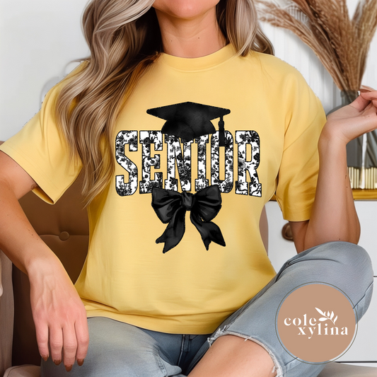 FAUX BLACK LACE SENIOR - DTF TRANSFER