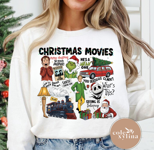 CHRISTMAS MOVIE DOODLES - DTF TRANSFER