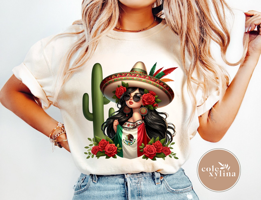 MEXICAN GIRL A3 - DTF TRANSFER
