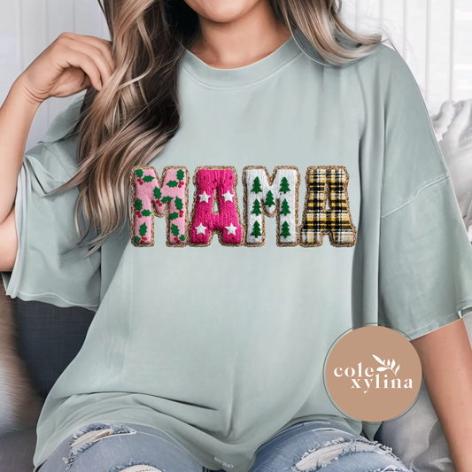 TRENDY CHRISTMAS MAMA - DTF TRANSFER