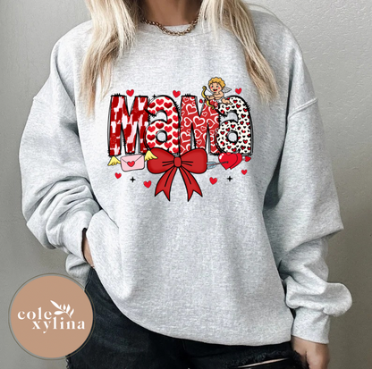 VALENTINE COQUETTE & HEARTS - SWEATER