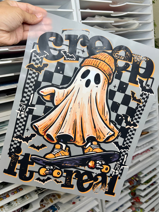 TT GHOST CREEP IT REAL - DTF TRANSFER