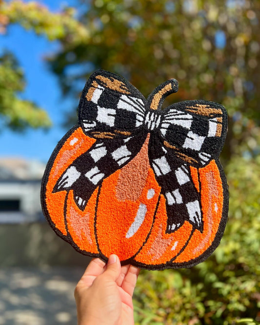 CHENILLE PATCH - FALL PUMPKIN