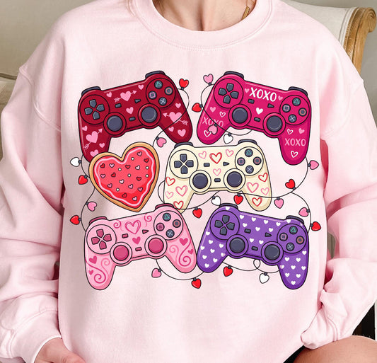 VALENTINE GAME CONTROLLERS - DTF TRANSFER