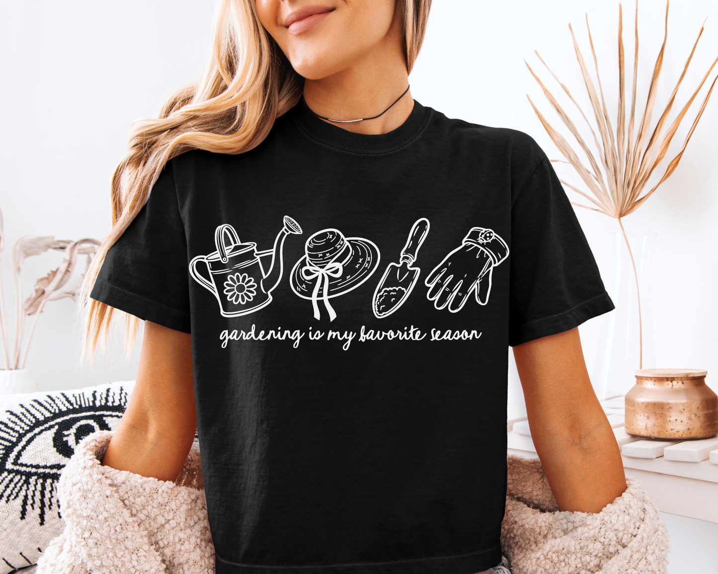 GARDENING IS MY FAVORITE SEASON WHITE - DTF TRANSFER