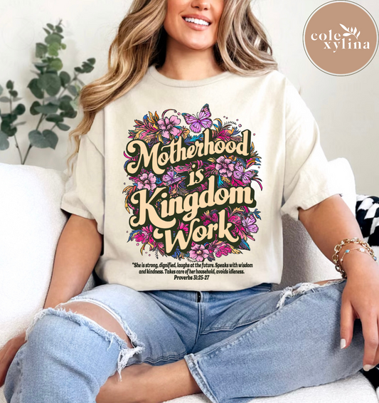 MOTHERHOOD IS KINGDOM WORK - DTF TRANSFER