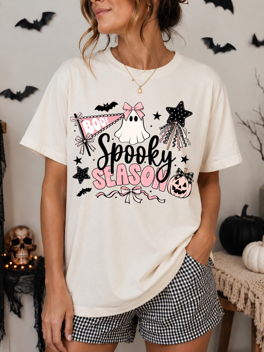 PINK BOO SPOOKY SEASON - DTF TRANSFER
