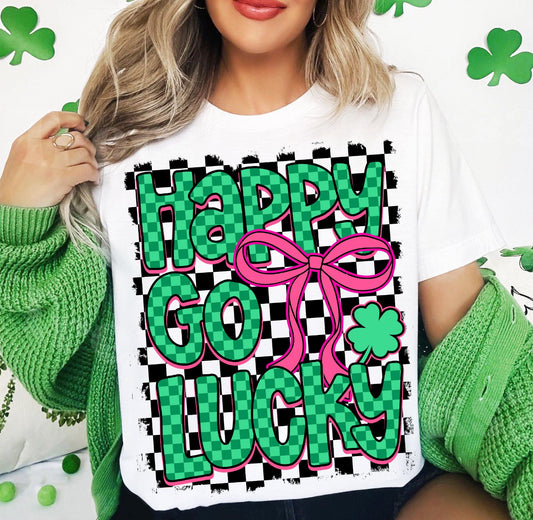 HAPPY GO LUCKY - DTF TRANSFER
