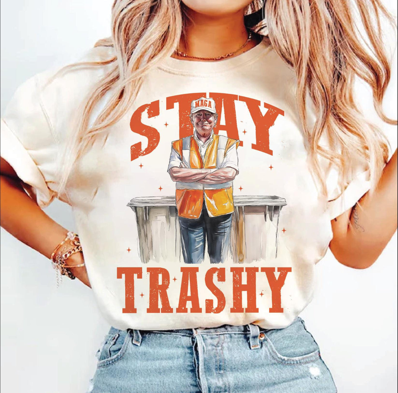 MAGA STAY TRASHY - DTF TRANSFER