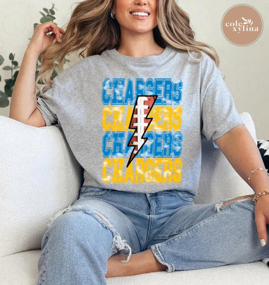 CHARGERS RETRO BOLT - DTF TRANSFER