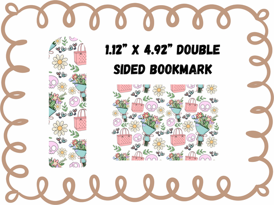 2PK FRESH CUT BLOOMS - UV DTF DOUBLE SIDED BOOKMARK