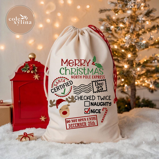 MERRY CHRISTMAS NORTH POLE EXPRESS - DTF TRANSFER