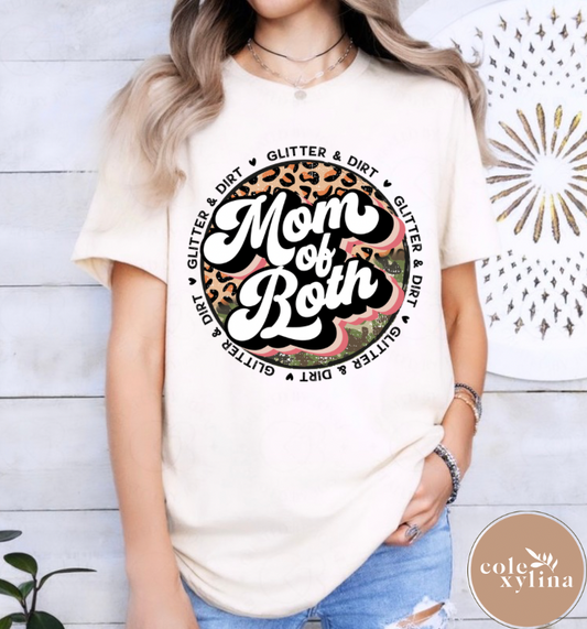 MOM OF BOTH GLITTER & DIRT - DTF TRANSFER