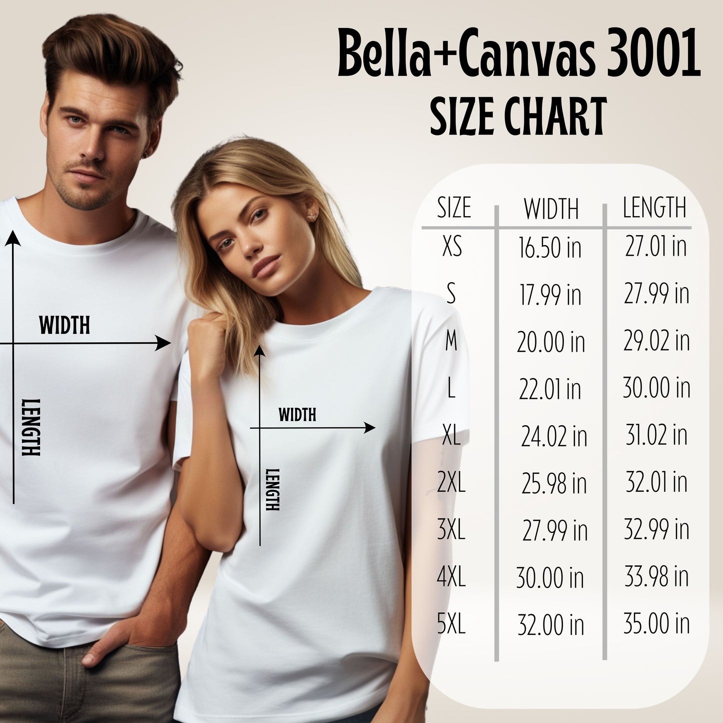 CREATE YOUR OWN ADULT SHIRT - UNISEX BELLA CANVAS 3001 (LIGHTWEIGHT)