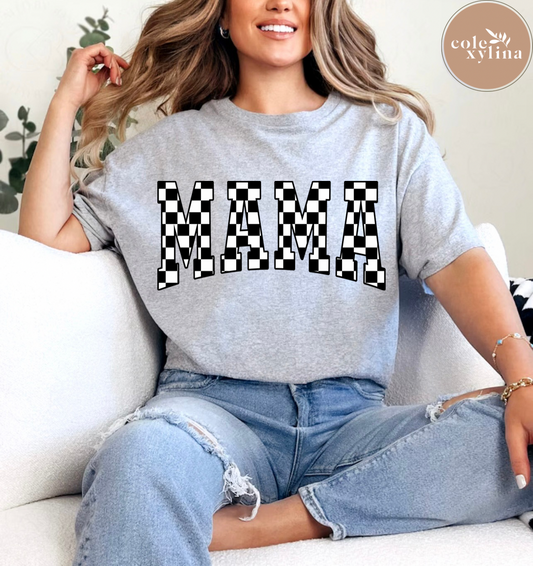 CHECKERED MAMA (2 OPTIONS) - DTF TRANSFER