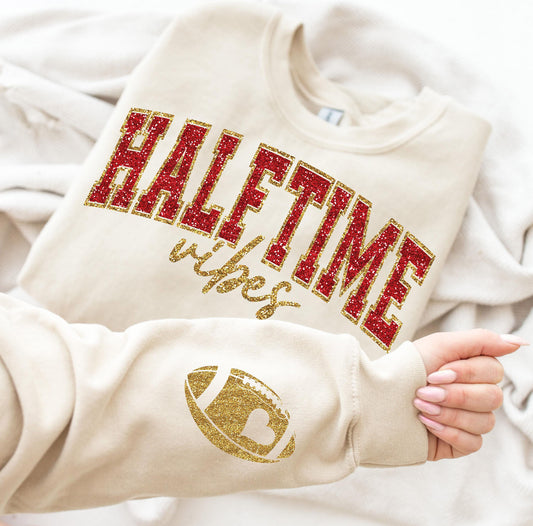 RED HALF TIME VIBES (2 PIECES) - DTF TRANSFER