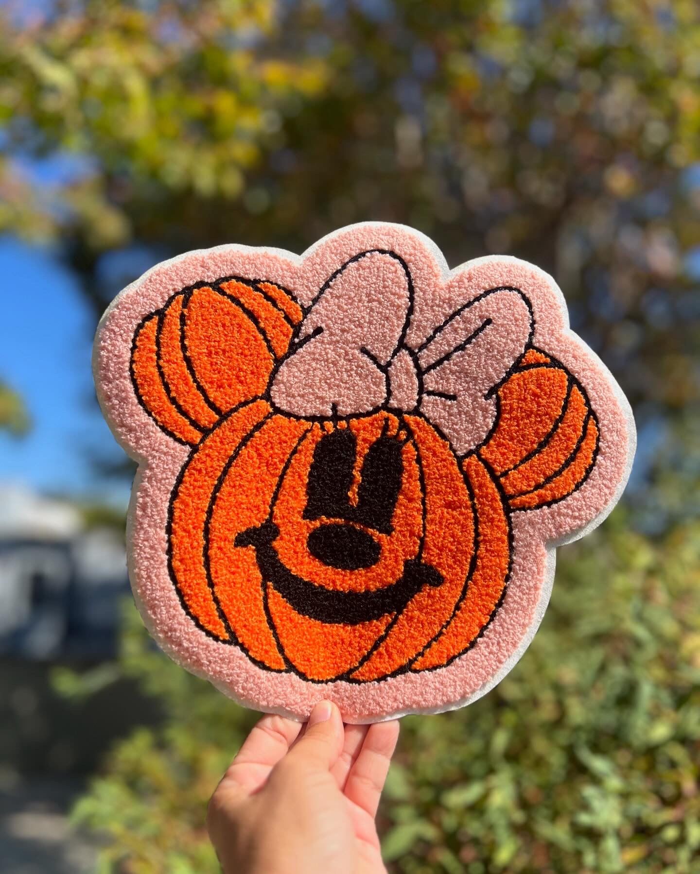 CHENILLE PATCH - MINNIE PUMPKIN