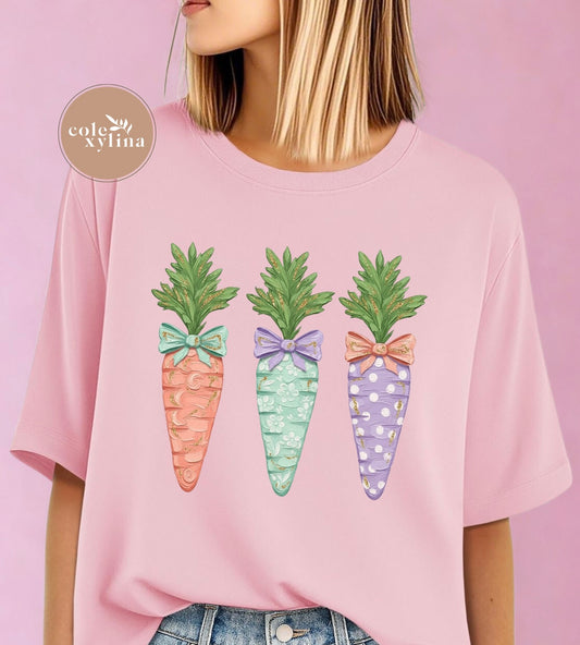FAUX PAINTED EASTER CARROTS - DTF TRANSFER