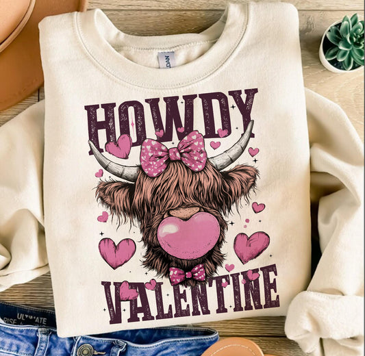 HOWDY VALENTINE - DTF TRANSFER