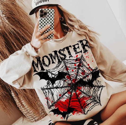 SPIDER WEB MOMSTER BATS- DTF TRANSFER