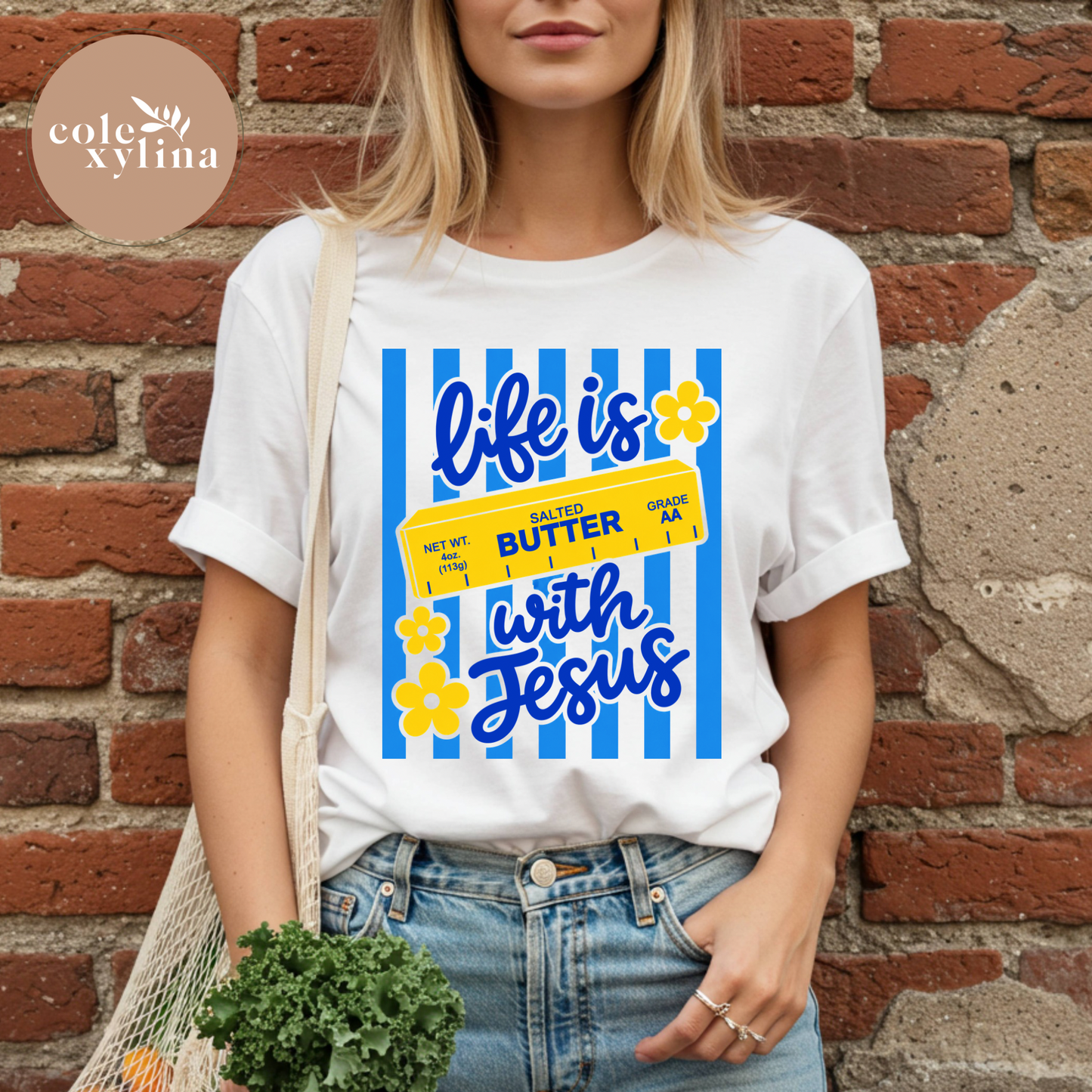 LIFE IS BUTTER WITH JESUS - DTF TRANSFER