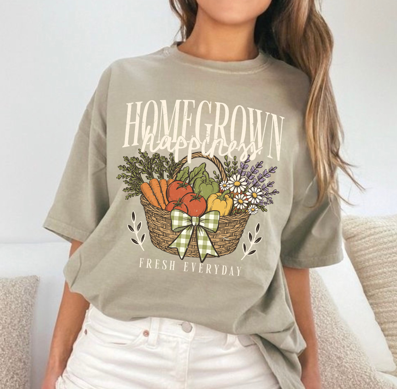 HOMEGROWN HAPPINESS CREAM - DTF TRANSFER