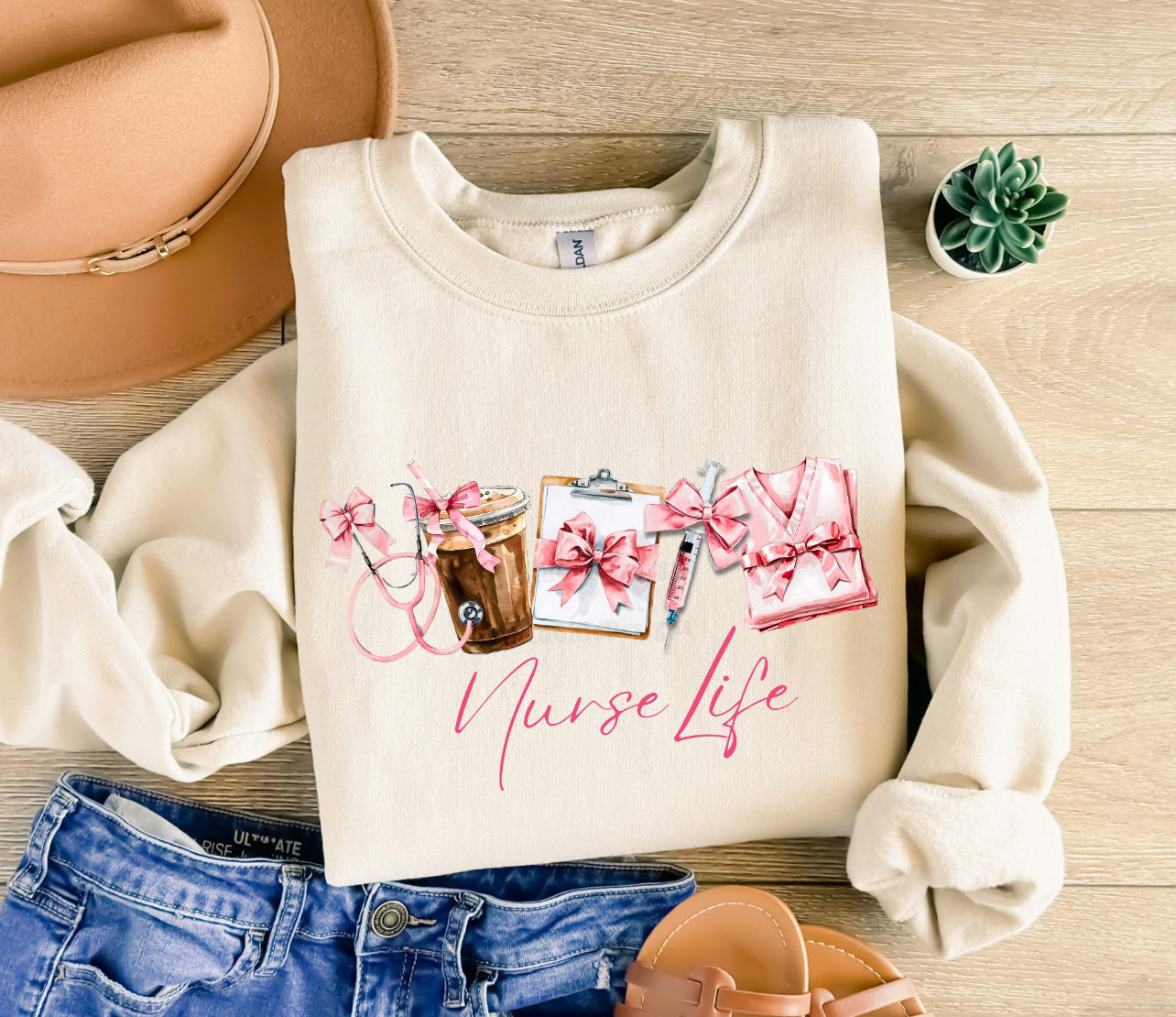 WATERCOLOR NURSE LIFE - DTF TRANSFER
