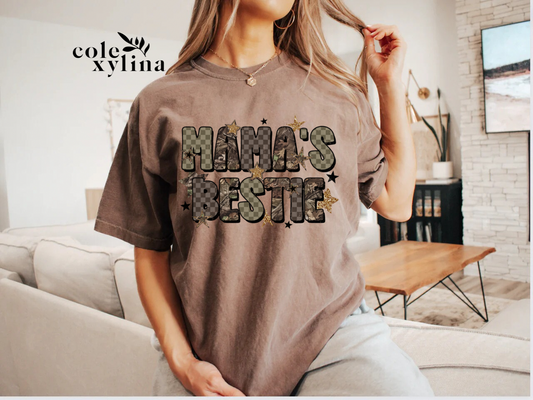 RETRO STAR CAMO MAMA’S BESTIE - DTF TRANSFER