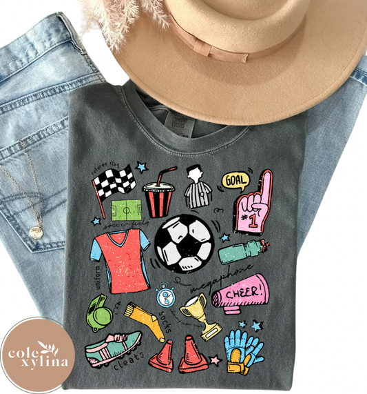 CAN’T TALK RIGHT NOW SOCCER MOM (SEPARATE TRANSFERS) - DTF TRANSFER