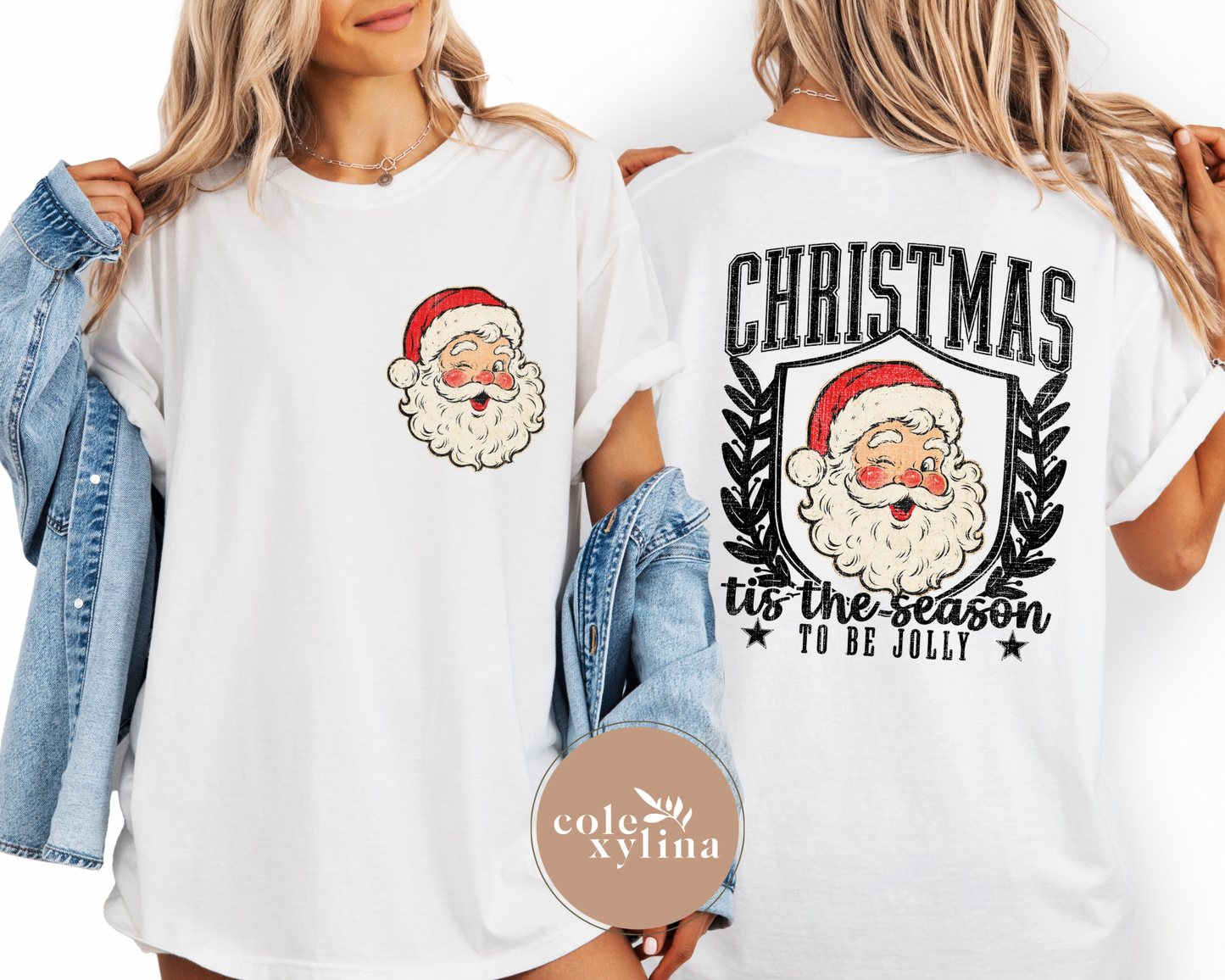 SANTA CLAUS LIGHT BACK - DTF TRANSFER