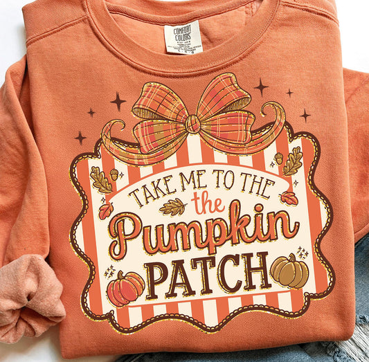 AUTUMN TAKE ME TO THE PUMPKIN PATCH - DTF TRANSFER