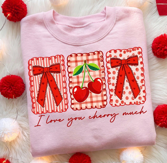 FRAMED I LOVE YOU CHERRY MUCH - DTF TRANSFER