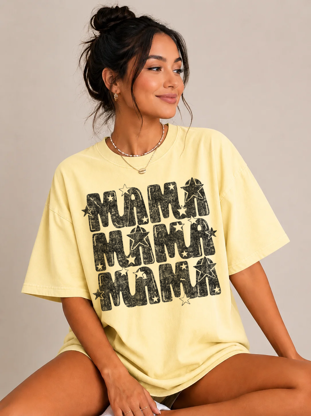 GRUNGE STARS MAMA - DTF TRANSFER
