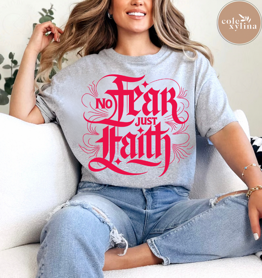 NO FEAR JUST FAITH MAGENTA (2 OPTIONS) - DTF TRANSFER