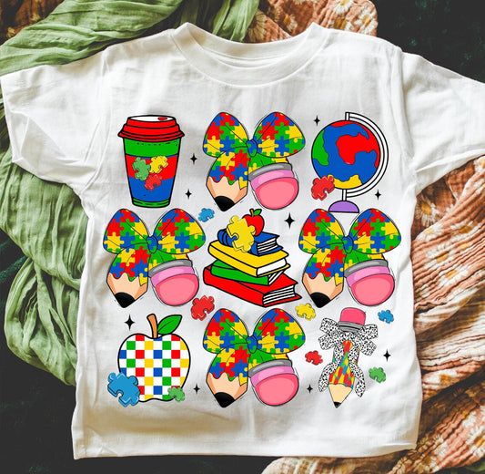 AUTISM TEACHER COQUETTE - DTF TRANSFER