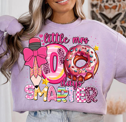 LITTLE MISS/MRS 100 DAYS SMARTER - DTF TRANSFER