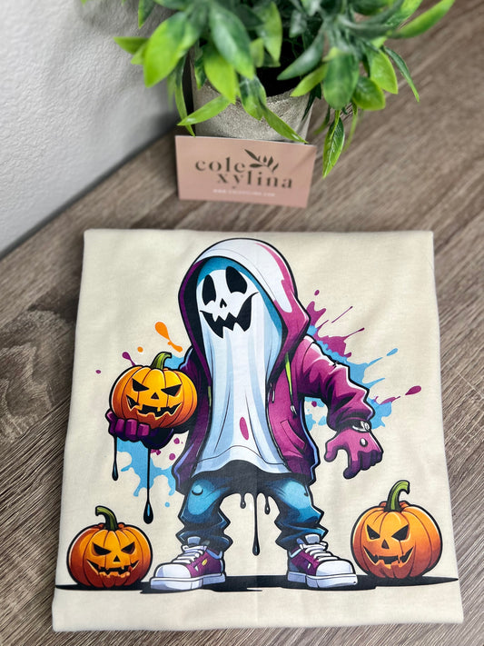 SHIRT - GHOST BOY PUMPKIN