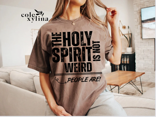 THE HOLY SPIRIT IS NOT WEIRD (2 COLOR OPTIONS) - DTF TRANSFER